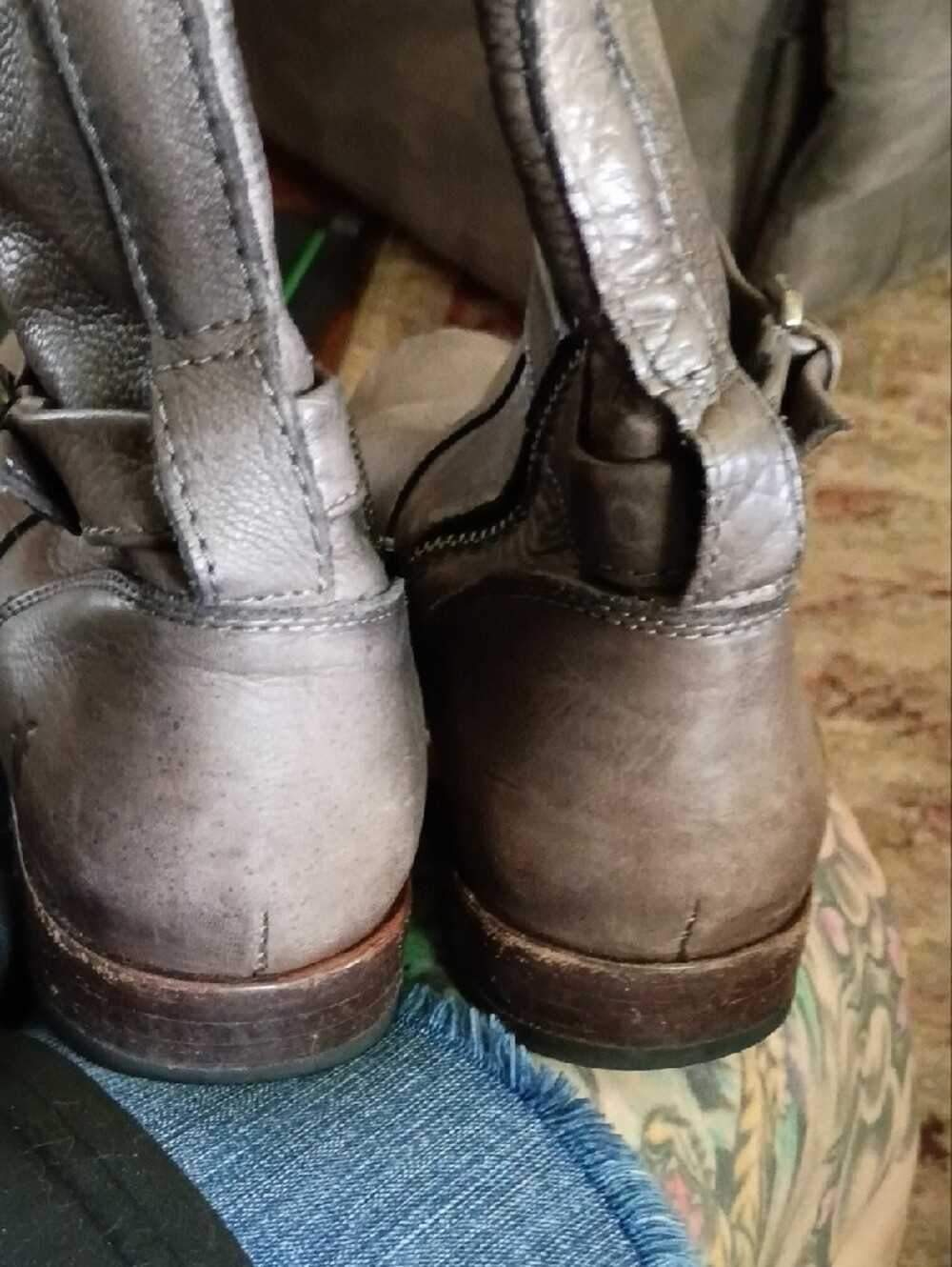 *PRICE DROP* Classic Women's Tall Riding Boots - Olive Brown - Picture 2 of 6